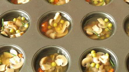 Рецепт грибного заливного постного