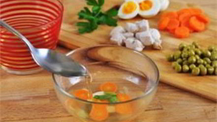 Рецепт слоеного заливного