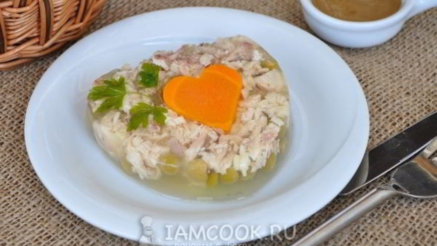 Рецепт заливного из курицы