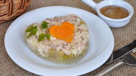 Рецепт заливного из курицы