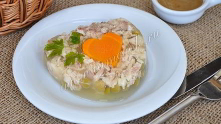 Рецепт заливного из курицы