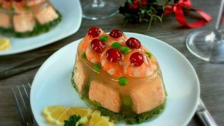 Рецепт заливного из рыбы новогоднее