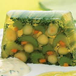 Рецепт Заливного из сельдерея, моркови и спаржи