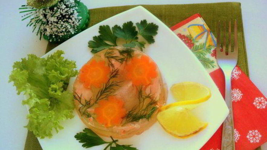 Рецепт заливного из семги