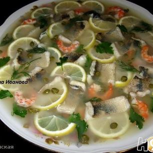 Рецепт Заливного из судака и креветок