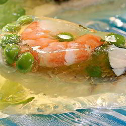 Рецепт Заливного из судака с креветками