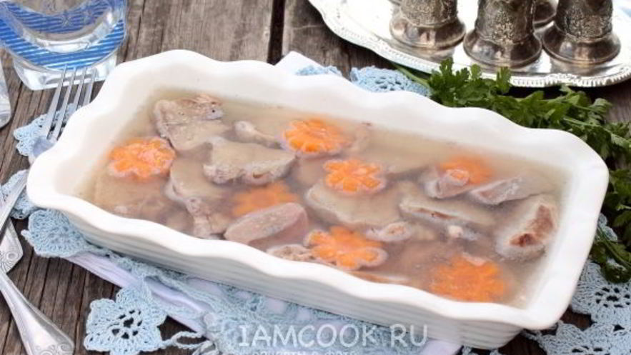 Рецепт заливного из языка