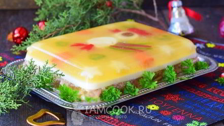 Рецепт заливного петушок