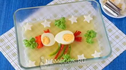 Рецепт заливного петушок