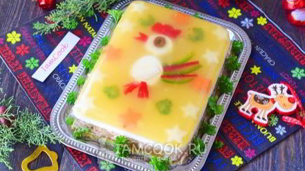 Рецепт заливного петушок