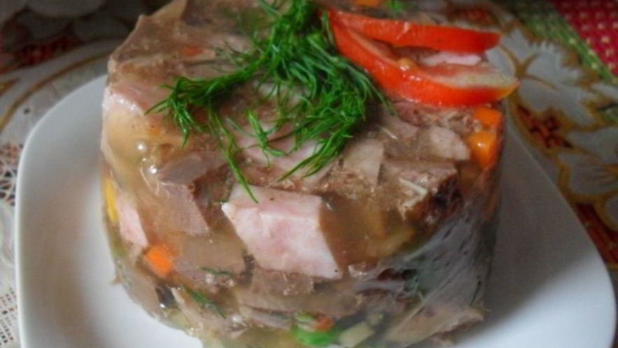 Рецепт заливного праздничного трио