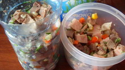 Рецепт заливного праздничного трио