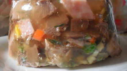 Рецепт заливного праздничного трио