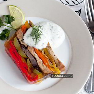 Рецепт Заливного — террина из запеченных овощей