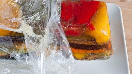 Рецепт заливного — террина из запеченных овощей