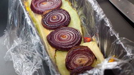 Рецепт заливного — террина из запеченных овощей