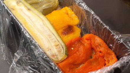 Рецепт заливного — террина из запеченных овощей