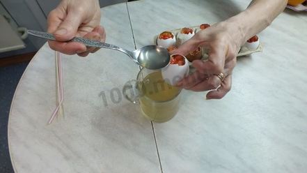 Рецепт заливных яиц фаберже