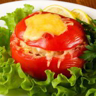 Рецепт Запеченных помидоров с яйцом и сыром