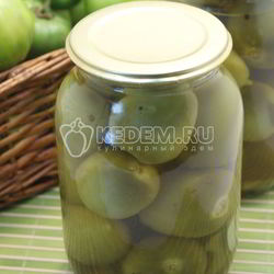 Рецепт Зеленых помидоров с паприкой Пьяные