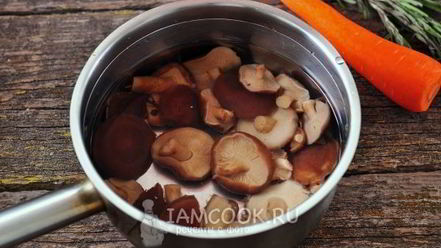 Рецепт жареной картошки с маринованными грибами