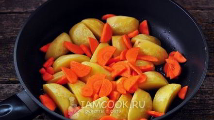 Рецепт жареной картошки с маринованными грибами