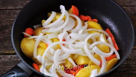 Рецепт жареной картошки с маринованными грибами