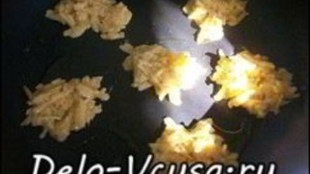 Рецепт жареного сыра с яйцом