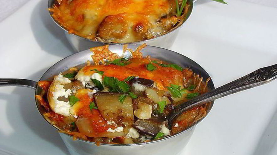 Рецепт баклажанового жульена