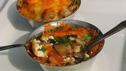 Рецепт баклажанового жульена