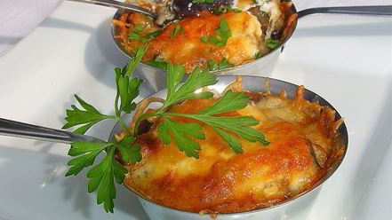 Рецепт баклажанового жульена