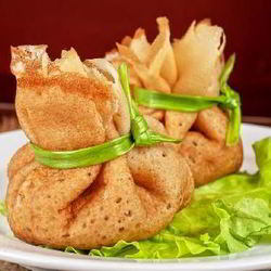 Рецепт Блинных мешочков с жюльеном