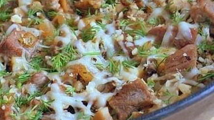 Рецепт большого жульена с йогуртом