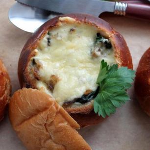 Рецепт Булочки-жюльена из шампиньонов и шпината