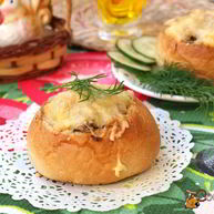 Рецепт Грибного жульена в булочке