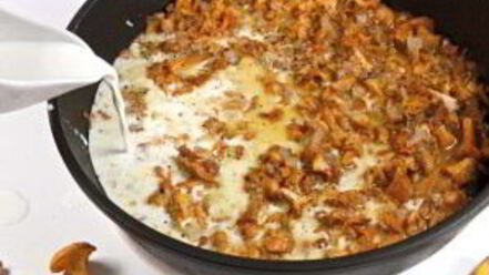 Рецепт грибного жульена в кабачковых кокотницах