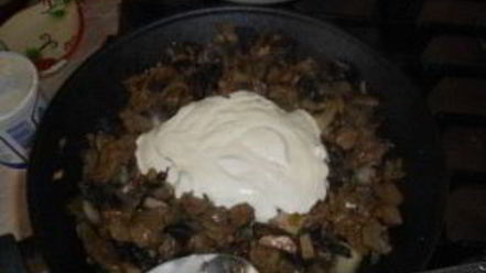 Рецепт жульена из говядины с грибами