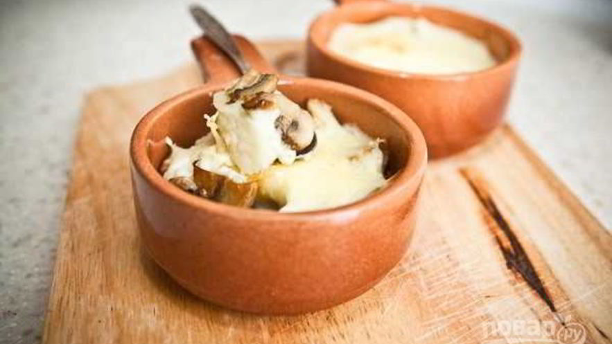 Рецепт жульена из шампиньонов классический