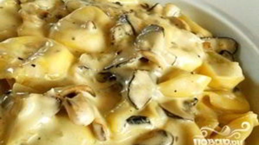 Рецепт жульена с грибами и ветчиной