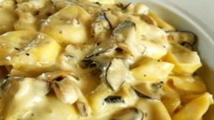 Рецепт жульена с грибами и ветчиной