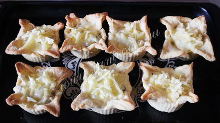 Рецепт жульена с грибами в тарталетках