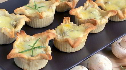 Рецепт жульена с грибами в тарталетках