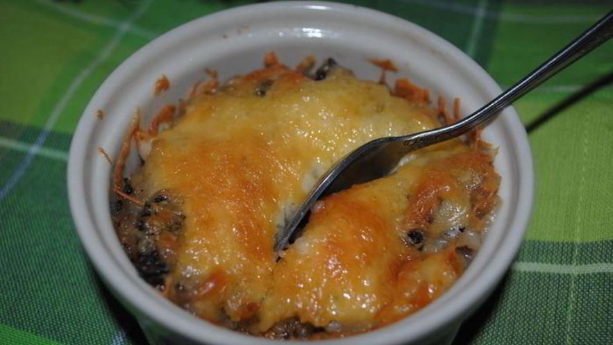 Рецепт жульена с копченой индейкой