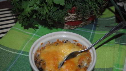 Рецепт жульена с копченой индейкой