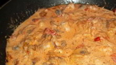 Рецепт жульена с креветками