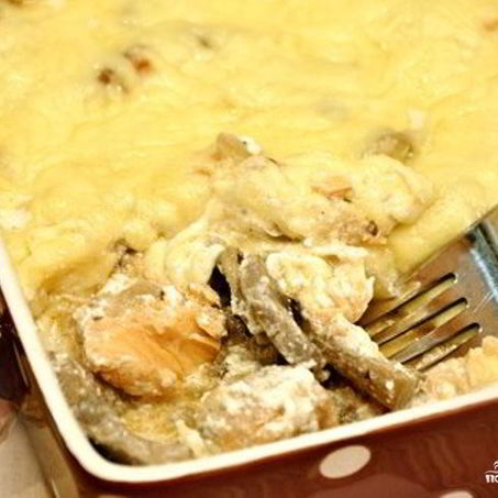 Рецепт Жульена с рыбой и грибами