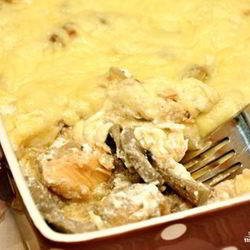 Рецепт Жульена с рыбой и грибами