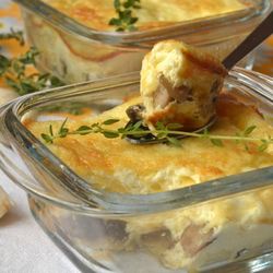 Рецепт Жульена-суфле с шампиньонами