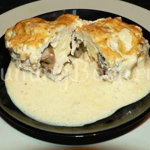 Рецепт Жюльена с куриным филе и грибами