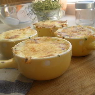 Рецепт Жюльена с курицей и шпинатом